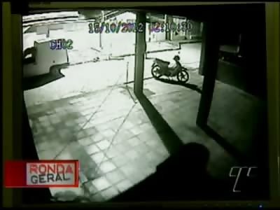 Man Executed at Twilight with Gunshots falls on his Face 