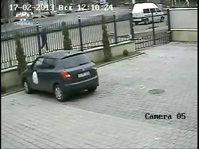 Man J Walking across the Street Pays with his Life is Killed Instantly