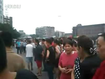 Chinese Woman Crushed to Death in Bloody Mess by Cement Mixer