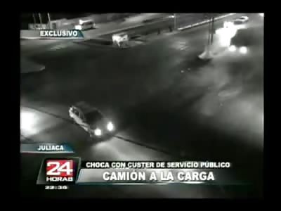 Bus and all Passengers Disintegrated by Truck on Highway