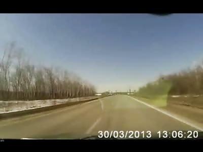 Drunk Drivers Failed Attempt at Passing a Car Going Ends in Fatal POV Accident