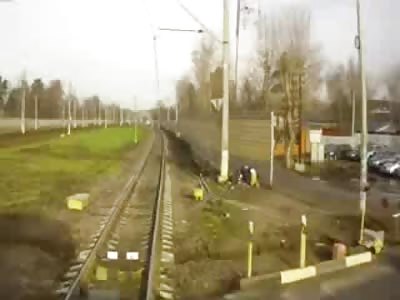 Girl listening to her Headphones and Day Dreaming is Killed by Train