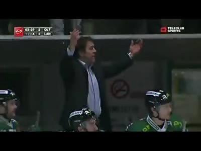 Check against Swiss Hockey Player that Paralyzed Him for Life (Ronny Keller)