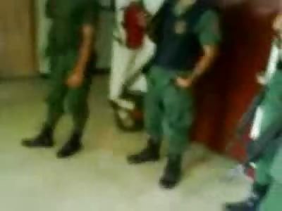 2 Thieves get Pants Pulled Down and Spanked HARD by Army Men