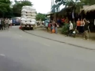 Dying Young Man in the Street with Split Face cant get an Ambulance