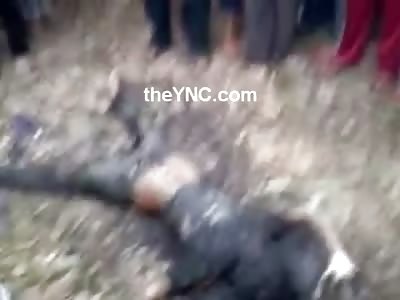 Female Found with her Face Burned Off and her Pants Unzipped