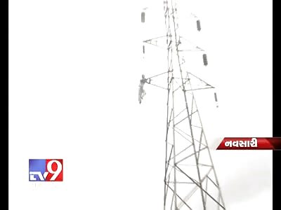 Desperately Seeking Attention Man Falls from Power Lines 