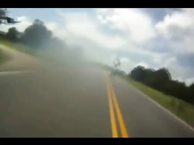Fatal Flying Motorcycle Accident Sends Rider to his Brutal Death
