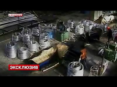 Worker at an Industrial Facility is Beheaded in less than a Second in this Horrific on the Job Accident