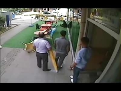 Man is Shot to Death in Outside Cafe as the Waiters Staff just Watches