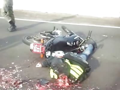 This Man WAS Wearing a Helmet