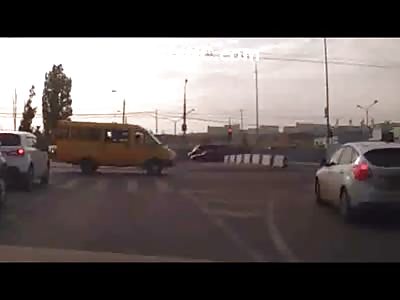 AbsolutelyBrutal & Fatal Head on Collision when Biker Runs into a Cement Barrior Wall