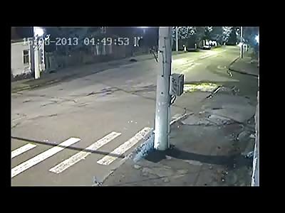 WHOA: Car Ends up Wrapped around Pole