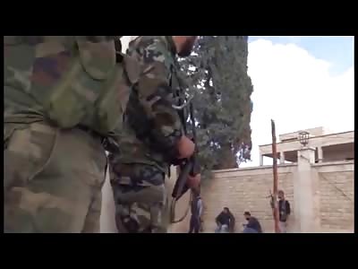 His Last Allah Akbar...FSA Fighter Shot Dead While His Group Chants 