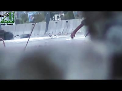 Already Injured man is Finished Off by a Sniper Bullet