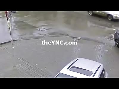 Oblivious Female Driver Runs over and Crushes Three Ladies Killing One