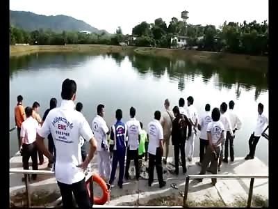 Drowned Young Girl went Swimming but Couldn't Swim 
