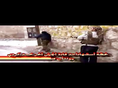 FSA Rebel is Sniped in  by Spectacular Ricochet Shot