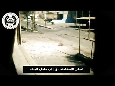 The Running Man...Suicide Bomber with Heavy Explosive strapped to his Back Detonates inside Building