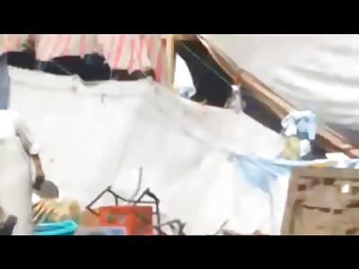 Good Sameritan in Pink Shirt Trying to Save his Friend is Shot Dead by Gun Fire