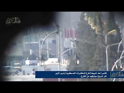 Highly Accurate Sniper Shot on Man in a Moving Truck