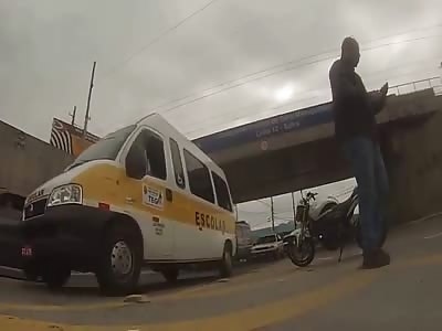 Kid trying to Steal Motorcycle Shot by Quick Cop (Full Video)