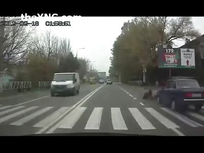 Mother and her Son Hit by Car at Crosswalk