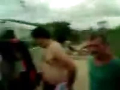 Woman in Pinks Head is Crushed from Horrible Accident