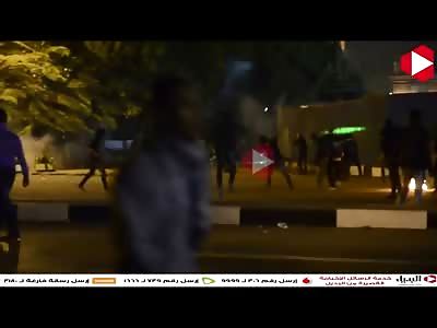 Purple shirt Protester is Shot