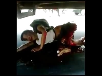 Sad Shocking Video of 8 Year Old School boy hit by a Truck on a Roundabout in Brazil Still Alive (Video is Very Graphic)