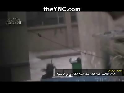 Snipers Perfect Gut Shot ends this Guys Stroll down the Street