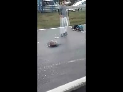 You know all those Dash Cam Videos of People being Hit Hard? Well this is What they Look Like Afterwards