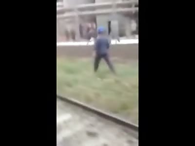 Horrific Video Show Construction Worker Beat a Lost and Confused Animal to Death with a Metal Pipe 