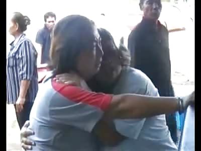 Removing a Truck Driver Crushed to Death under the Hydraulics of his Own Truck