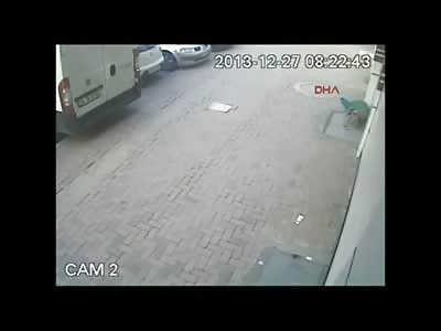 Scared Woman is Shot to Death from Behind in the Street in Broad Daylight