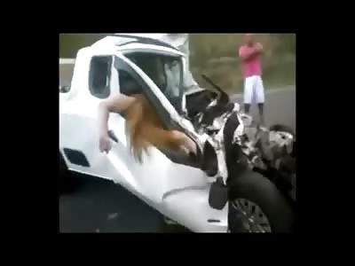 Family of Girls Smashed to Death against Car Door