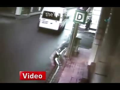 Girl Almost Across the Street is Fatally Struck by Van 