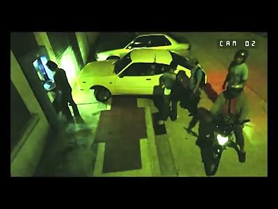 Little Girl Shotto Death during ATM Robbery of her Father. Man on Motorcycle pulls Gun when she gets out of the Car