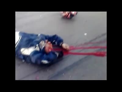 1000 Yard Stare..Mouth Agape, Legs Crushed