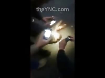 Hurry Everyone, Lets Take a Picture of the Head of the Guy that Blew us up