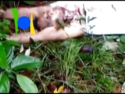 Rapist is Beheaded with his Eyes Wide Open and has his it Placed Between his Legs