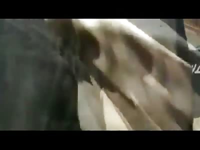 Another New Video of Punishment by Amputation..Man has his Hand Hammered off with a Machete in Place