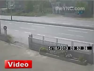 WE HAVE LIFT OFF: Bicyclist Sent Flying in Brutal Accident in Turkey