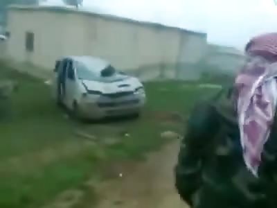 One Way to Start a Bon Fire is Pick Dead Bodies up with a Bull Dozer and Set them on a Car Before Burning it