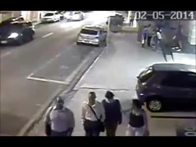 Bikers Last ride and Brutal Impact into Parked Car