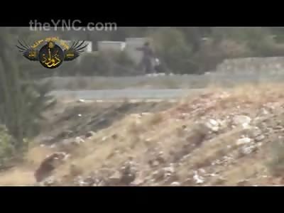 Snipers Perfect Shot Kills his Target and send the Rest Running