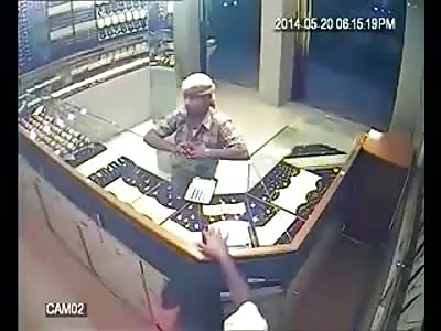 Jewelry Store Owner is Shot to Death...Robber brings an Assault Rifle to do the Job..