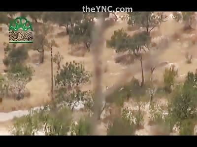 Pickup Truck Full of Terrorists is Wiped off the Map by a Perfectly Placed Weapon