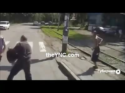 Deranged Lunatic Randomly Stabs People in the Back 