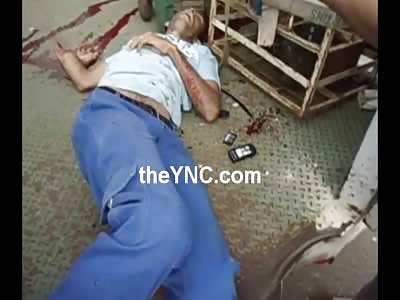 Oxegen Tank Explodes When He Dropped it at Work.... Hand Blown Off and Sever Head Injuries .. Later Died